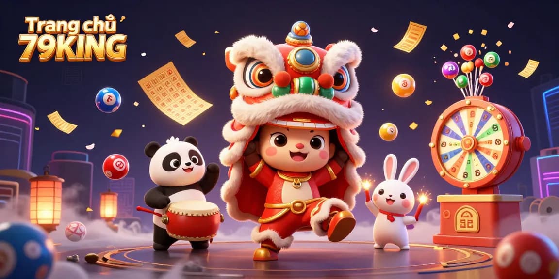 Join the excitement at Trang chủ 79KING with vibrant lottery games and festive 3D characters.