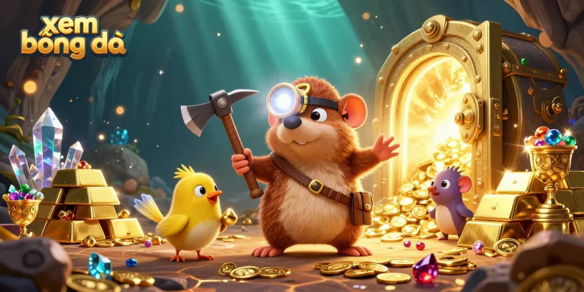 Xem bóng đá directly while enjoying thrilling online gambling experiences with vibrant treasures around.