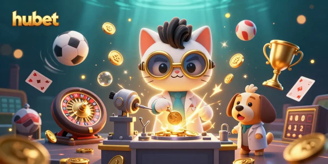 Experience thrilling action at hubet with lively casino elements and engaging characters.