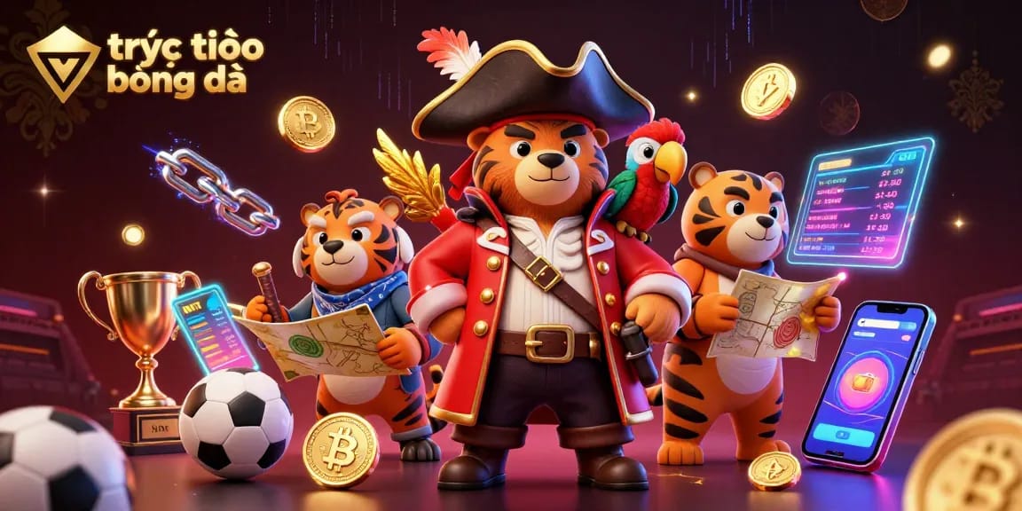 Engage in trực tiếp bóng đá with vibrant sports betting elements in an immersive digital scene.
