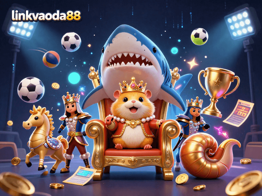Experience the excitement of linkvaoda88 with vibrant 3D characters and dynamic sports betting elements.