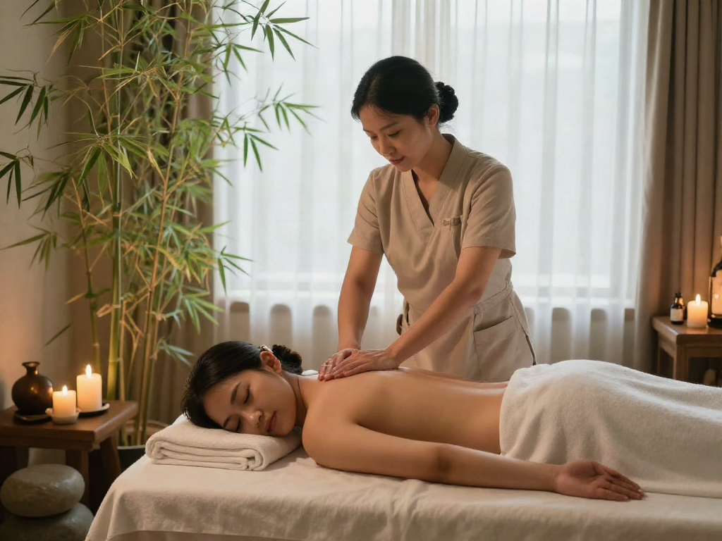 Experience relaxation with 화성출장마사지 in a tranquil spa setting featuring soothing ambiance and natural elements.