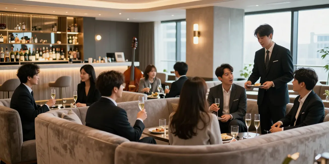 강남구구단에서 고급스러운 분위기 속에 손님들이 즐거운 시간을 보내는 모습