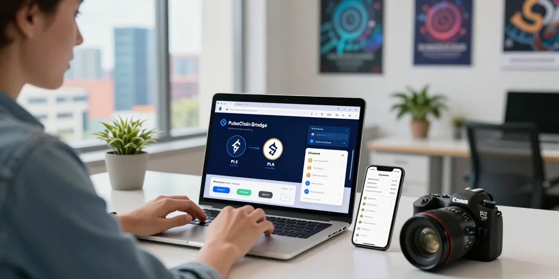 Efficiently using the PulseChain Bridge to transfer ETH and PLS in a modern workspace.
