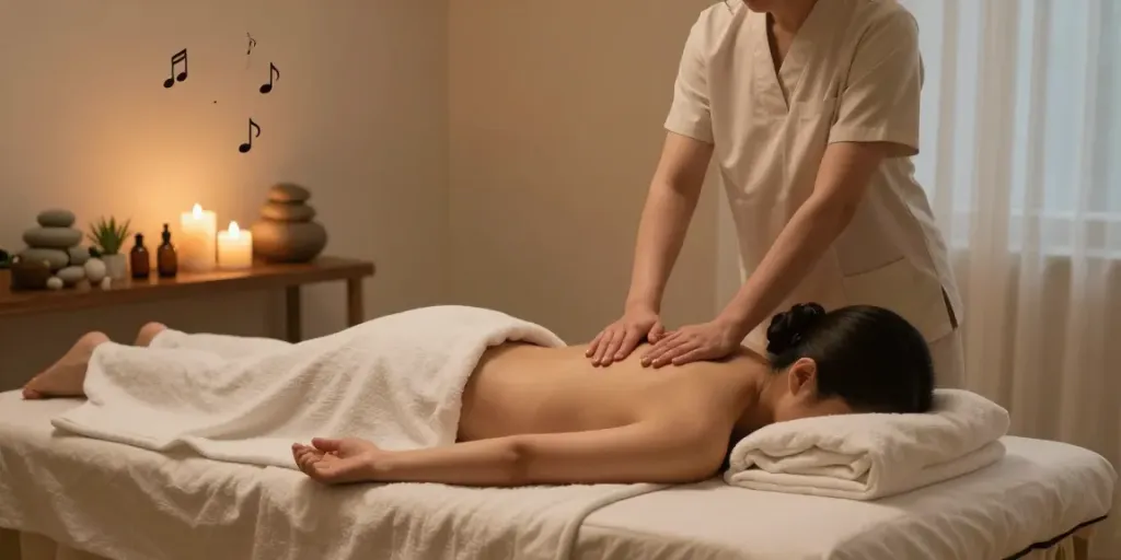 서울출장안마 providing relaxing massage therapy in a serene home setting.