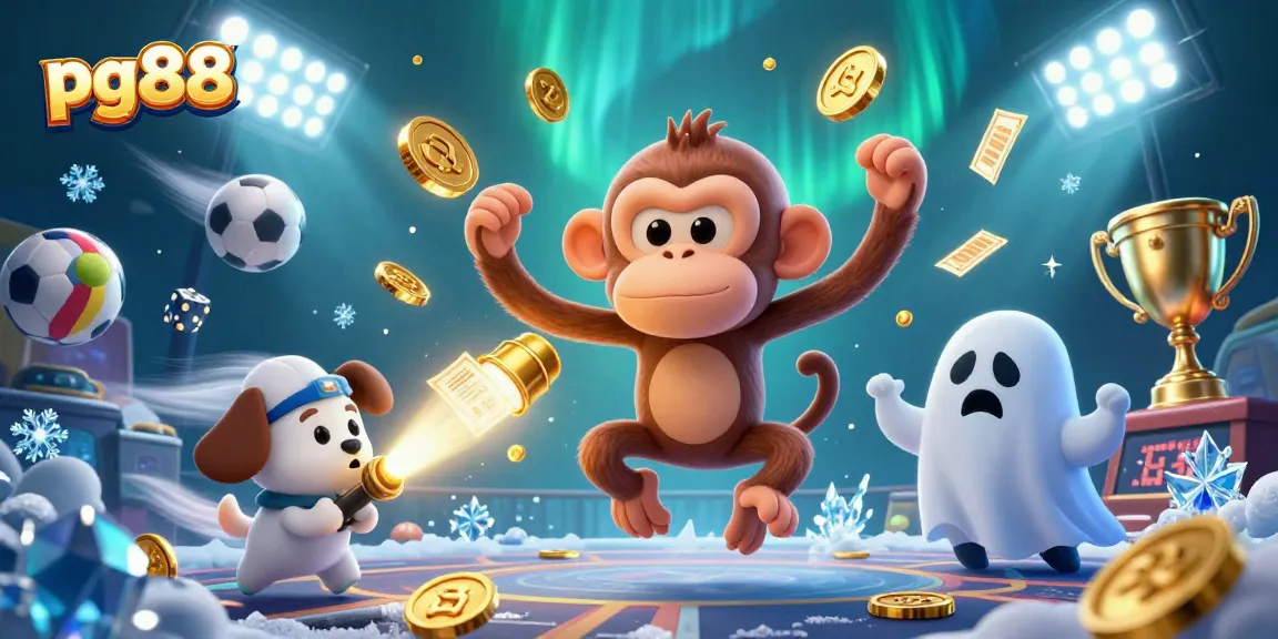 Engage in thrilling pg88 casino adventures with poltergeist monkey and ghost-hunter puppy.
