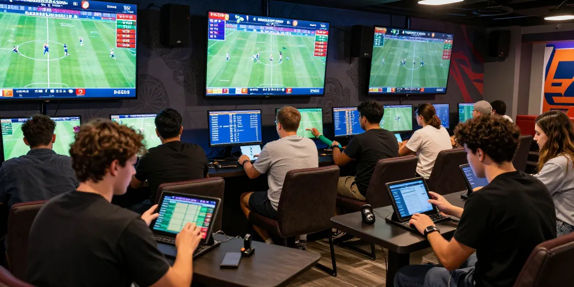 SBOBET live betting experience in a dynamic sports lounge during World Cup 2026.