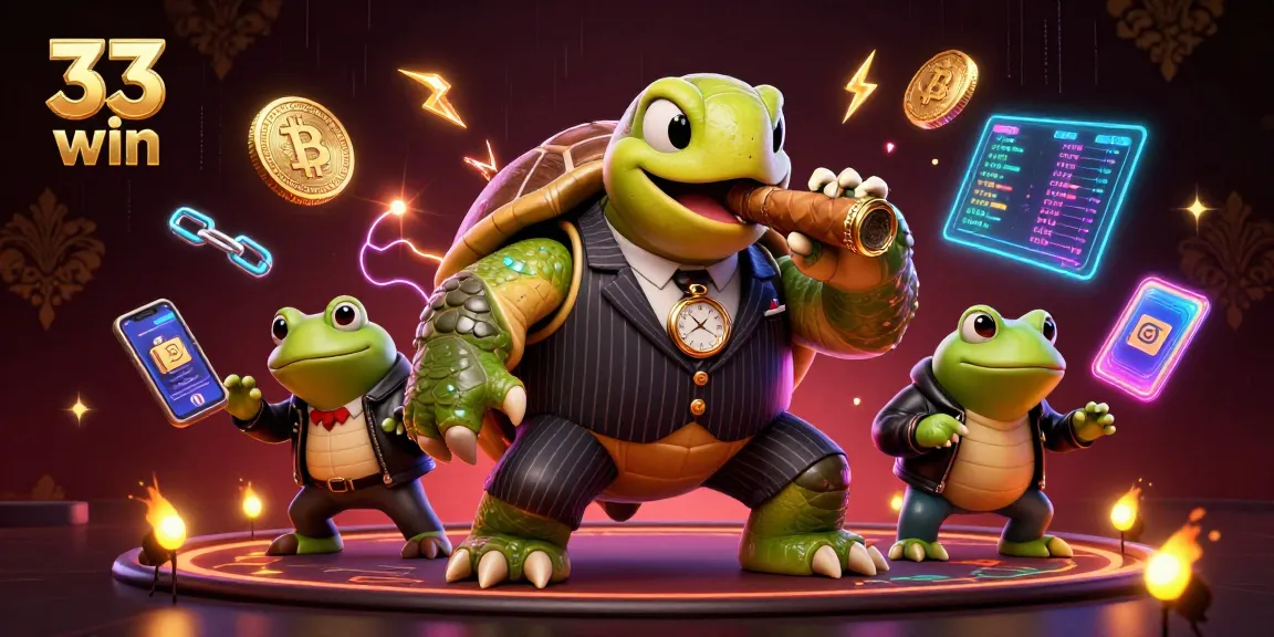 Engage in thrilling gameplay at 33 win with a fantastical 3D illustration showcasing an adventurous casino scene.