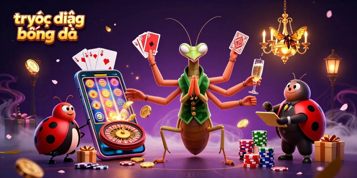 Experience direct bóng đá with a vibrant 3D scene showcasing casino elements and engaging characters.