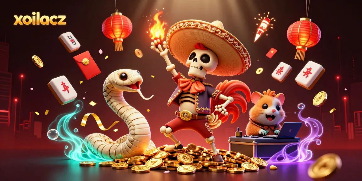 Experience the thrilling atmosphere of gambling with xoilacz through this vibrant illustration of dancing characters celebrating a winning moment.