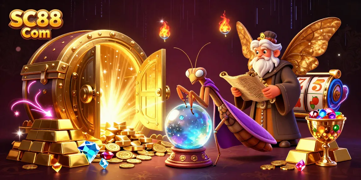 Experience SC88 Com's thrilling gaming adventure with charismatic fortune tellers and dazzling treasures.