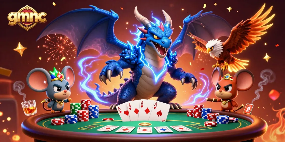 Experience thrilling gameplay at gmnc with a dynamic 3D scene showcasing poker excitement.