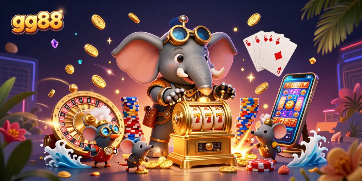 Spin the reels at gg88 and join the vibrant steampunk casino adventure with golden coins and exciting games!
